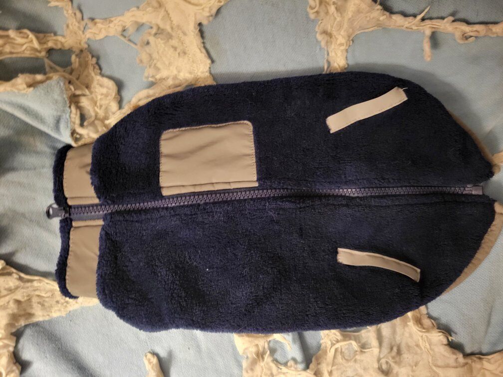 fleece dog jacket for medium/small dog