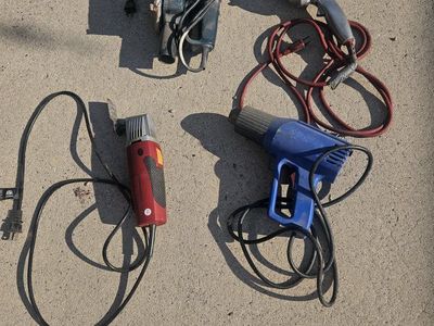 Assorted Vintage Power Tools Bundle - Sander, Drill, Heat Gun, Multi-Tool