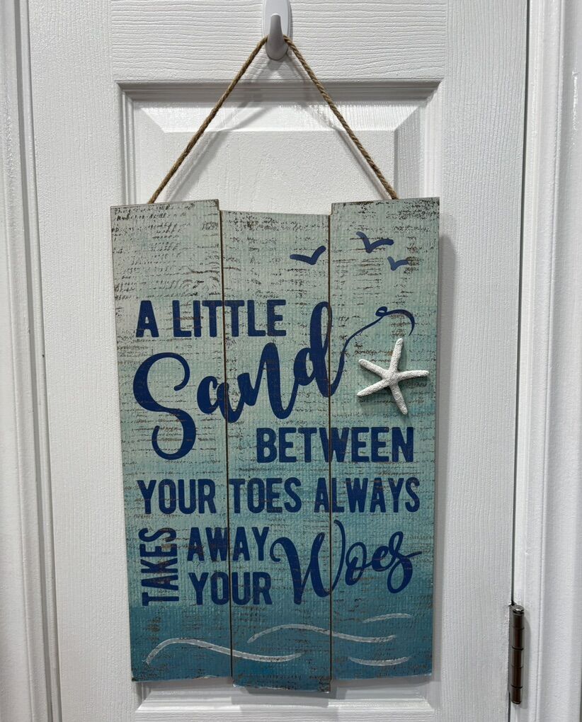 Cute Beach Theme Sign
