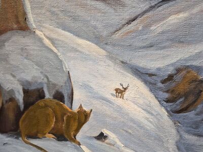 WM Vigos Original painting mountain lion