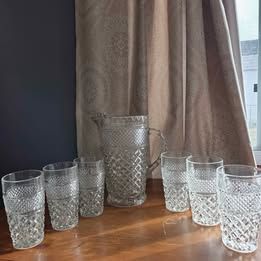 Wexford Vintage Glass Refreshment Set