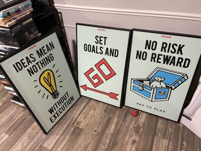 3 Big Monopoly Canvas Art!