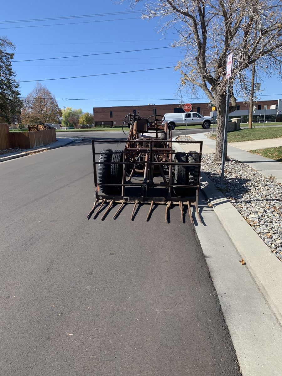 Hay front end loader