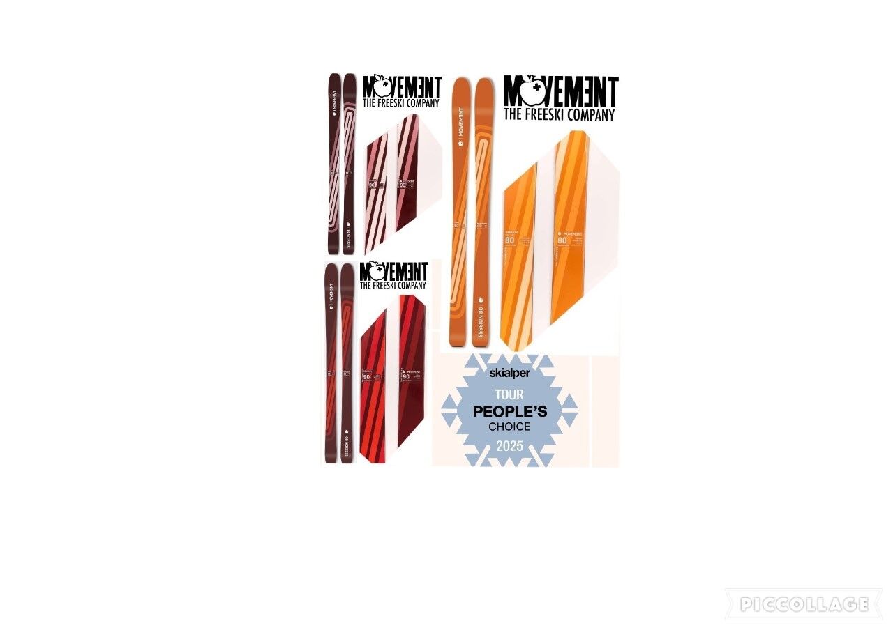 lot new 24/25 MOVEMENT Session 90 freeride backcountry touring skis 80 90 underfoot 153 162 178 cm