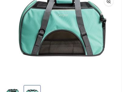Bergan Comfort Carrier Soft-Sided Pet Carrier, Bermuda, Size small