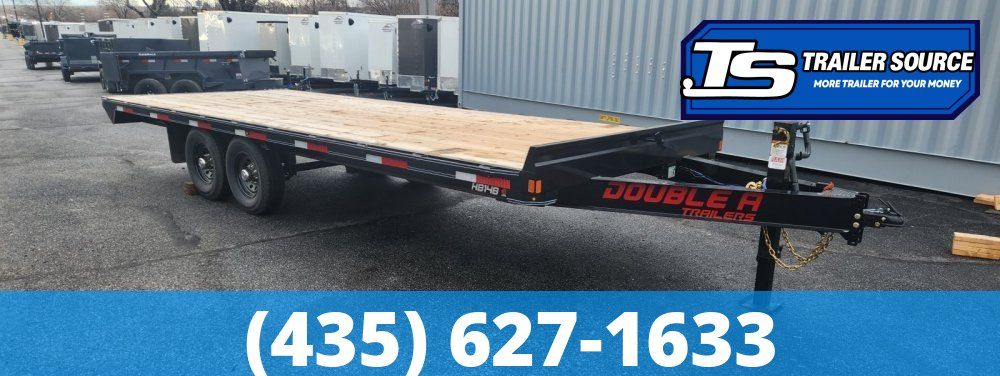 8.5x22 Double A Pro Series HB Deckover Equipment Trailer - 15.4K GVWR -