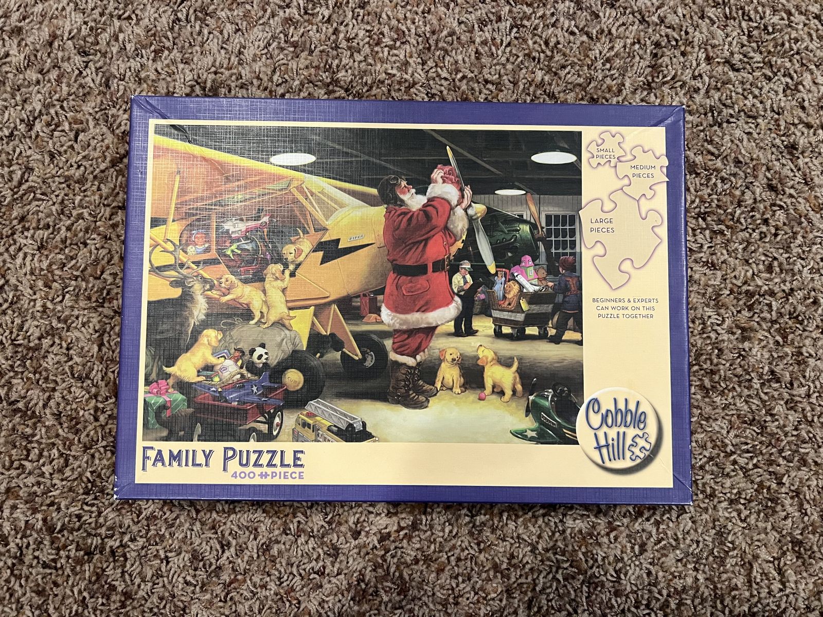 Cobble Hill Graduated 400 Piece Santa Puzzle