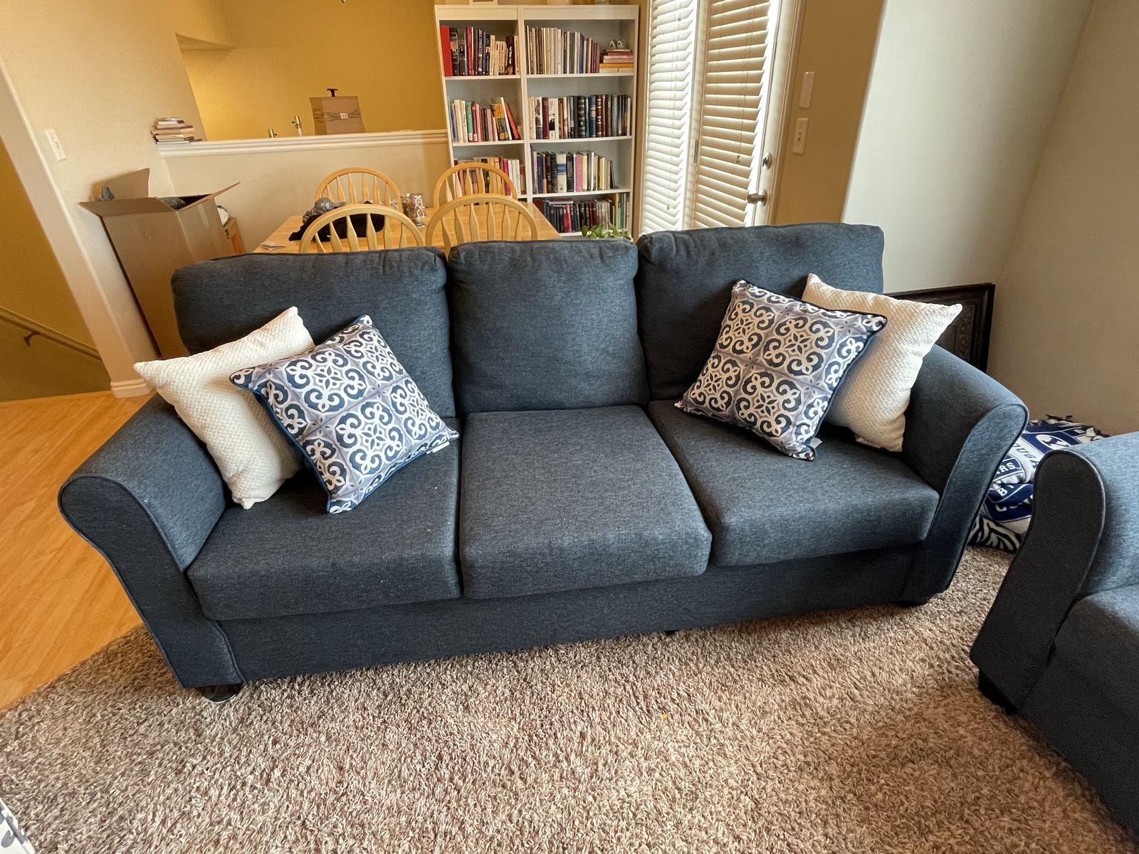 Blue Couch & Loveseat
