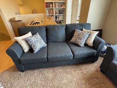 Blue Couch & Loveseat