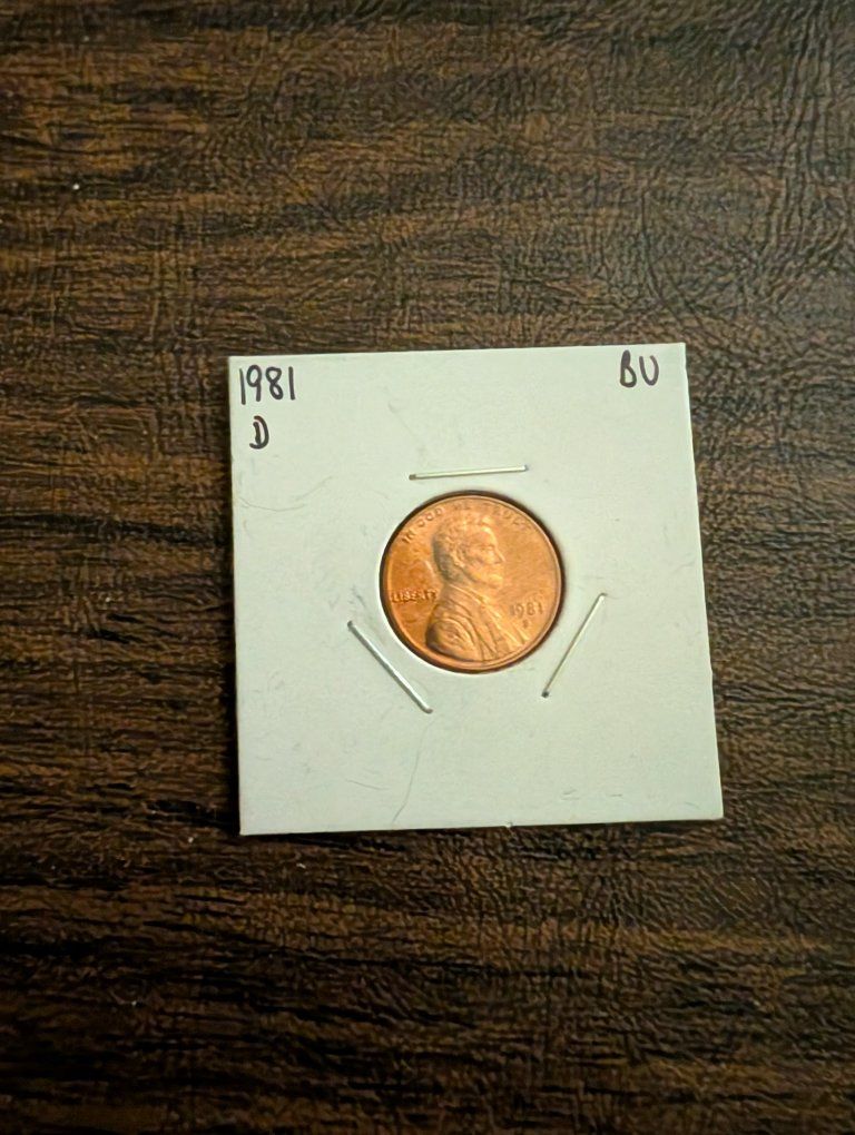1981 D Denver Lincoln BU penny