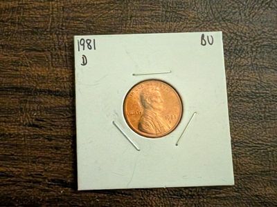 1981 D Denver Lincoln BU penny