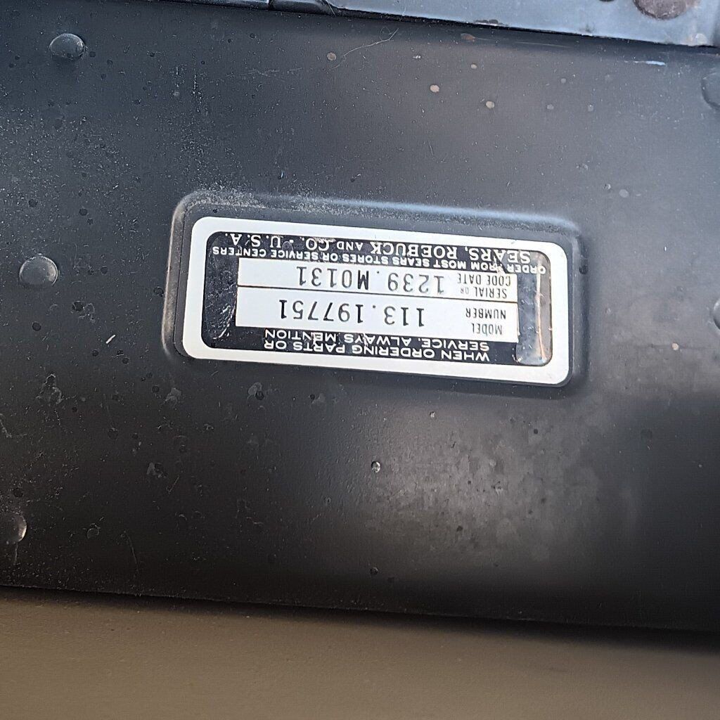 10 inch Sears radial arm saw with stand