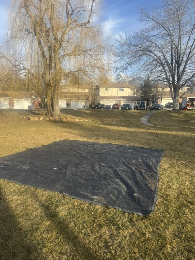Big! Black and Gray Tarp 19 Feet