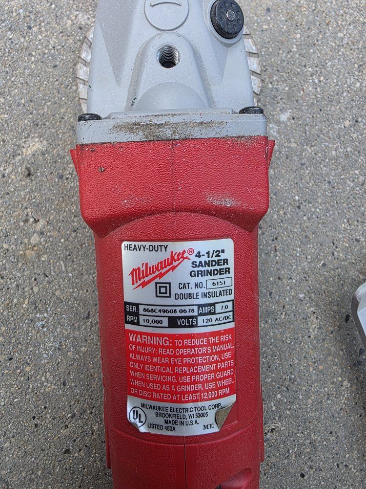 Milwaukee Corded Grinder