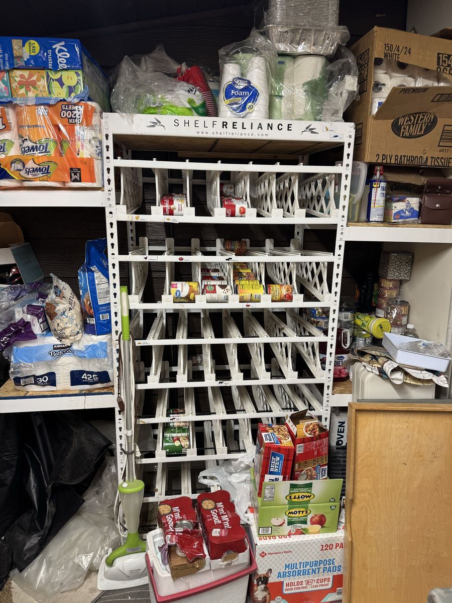 Shelf Reliance Cansolidator Pantry Storage Rack - Gravity Feed Organizer