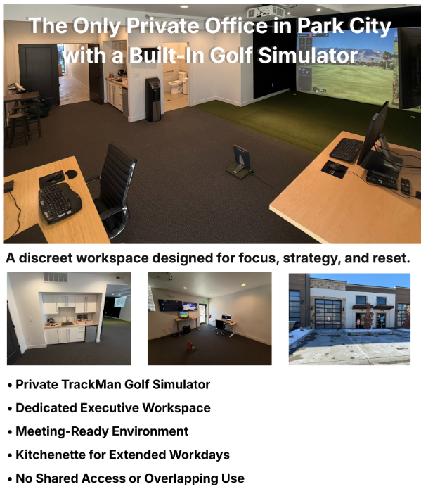 Park City Private Office with Golf Simulator