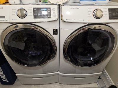Samsung Front Load Washer and Dryer Set with Pedestals ($500 OBO)