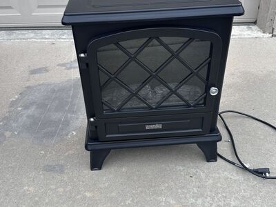 Freestanding Electric Fireplace Stove Heater