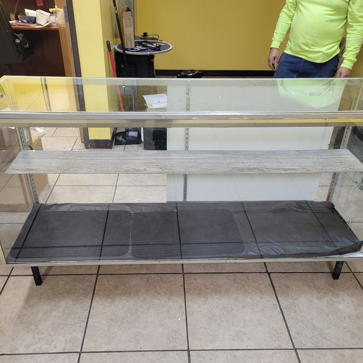 glass display case