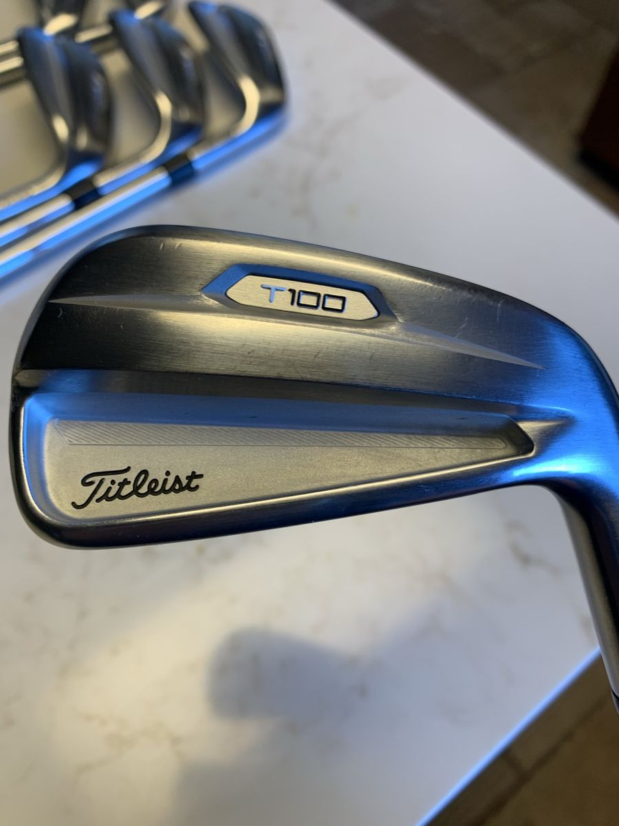 Titleist T-100 Irons, 5-P, Modus 105 Stiff Shafts