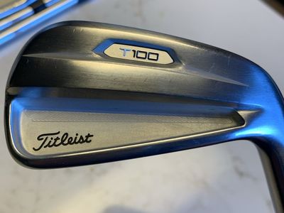 Titleist T-100 Irons, 5-P, Modus 105 Stiff Shafts