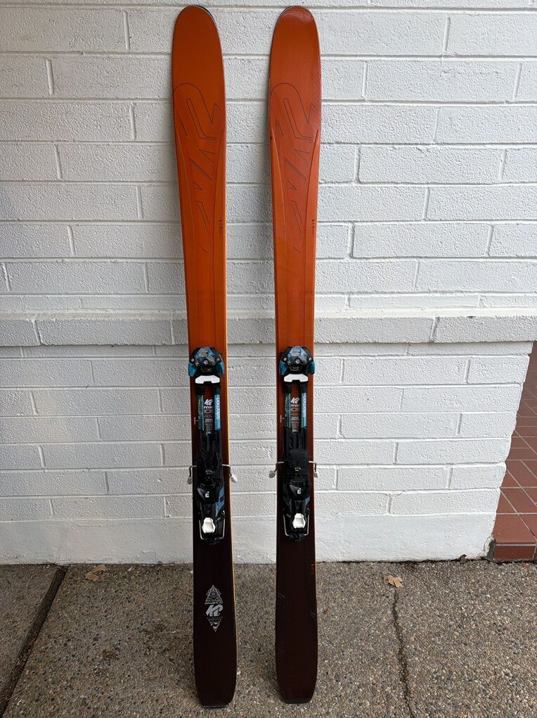 K2 Pinnacle 105 Skis @184cm W Salomon AT Bindings