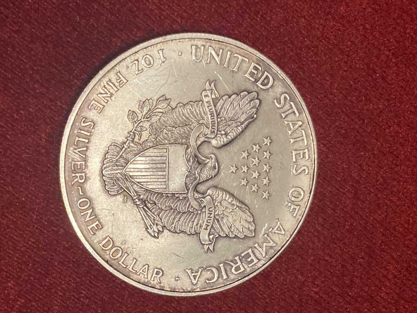 2000 United States American Silver Eagle Dollar Walking Liberty .999 Fine Silver