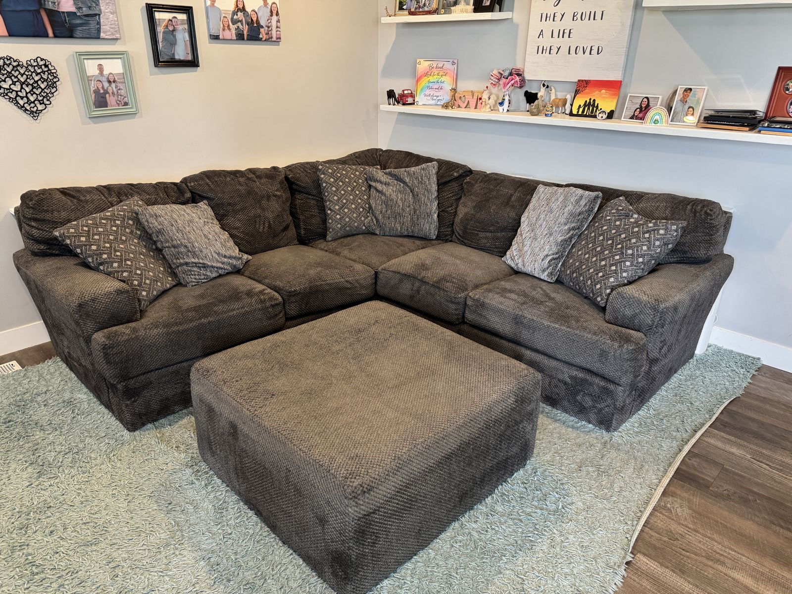 Charcoal Grey Sectional
