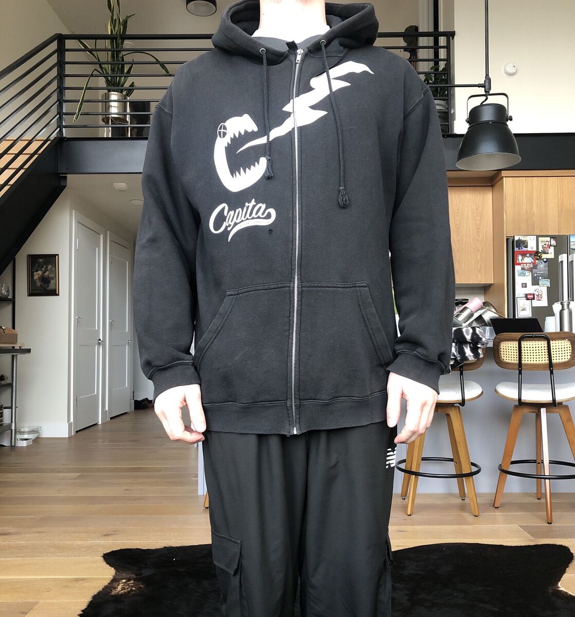 Capita zip hoodie, size large