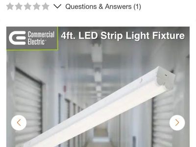 New Plug In 4ft Long LED 4000k Shop Lights