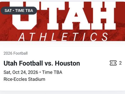 2 Tickets: Utah Football vs. Houston - Oct 24, 2026 at Rice-Eccles Stadium