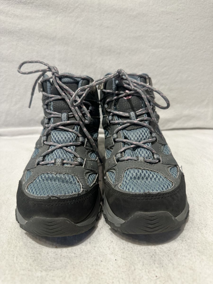 Merrell Youth Size 3.5 Blue/Gray WP Hiking Boots