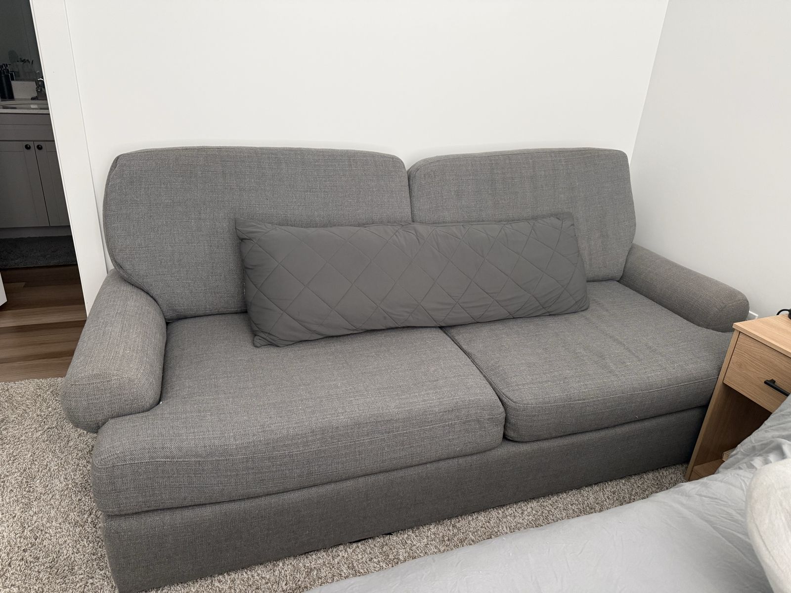 Gray Fabric Sofa Couch