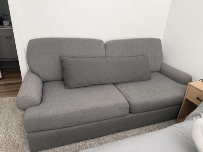 Gray Fabric Sofa Couch