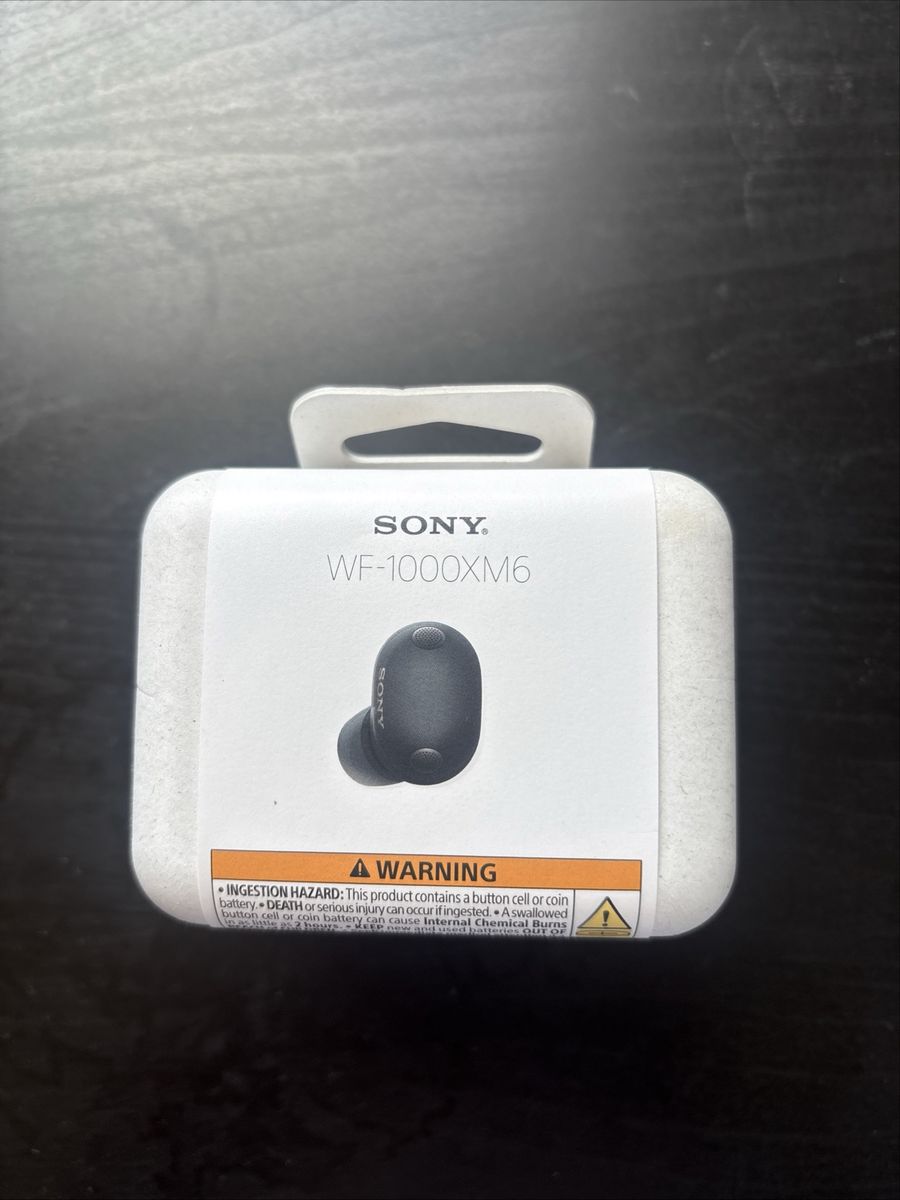 Sony WH-1000XM6 Wireless Earbuds Bluetooth Noise-Canceling Black New Sealed