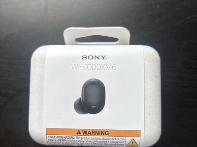 Sony WH-1000XM6 Wireless Earbuds Bluetooth Noise-Canceling Black New Sealed