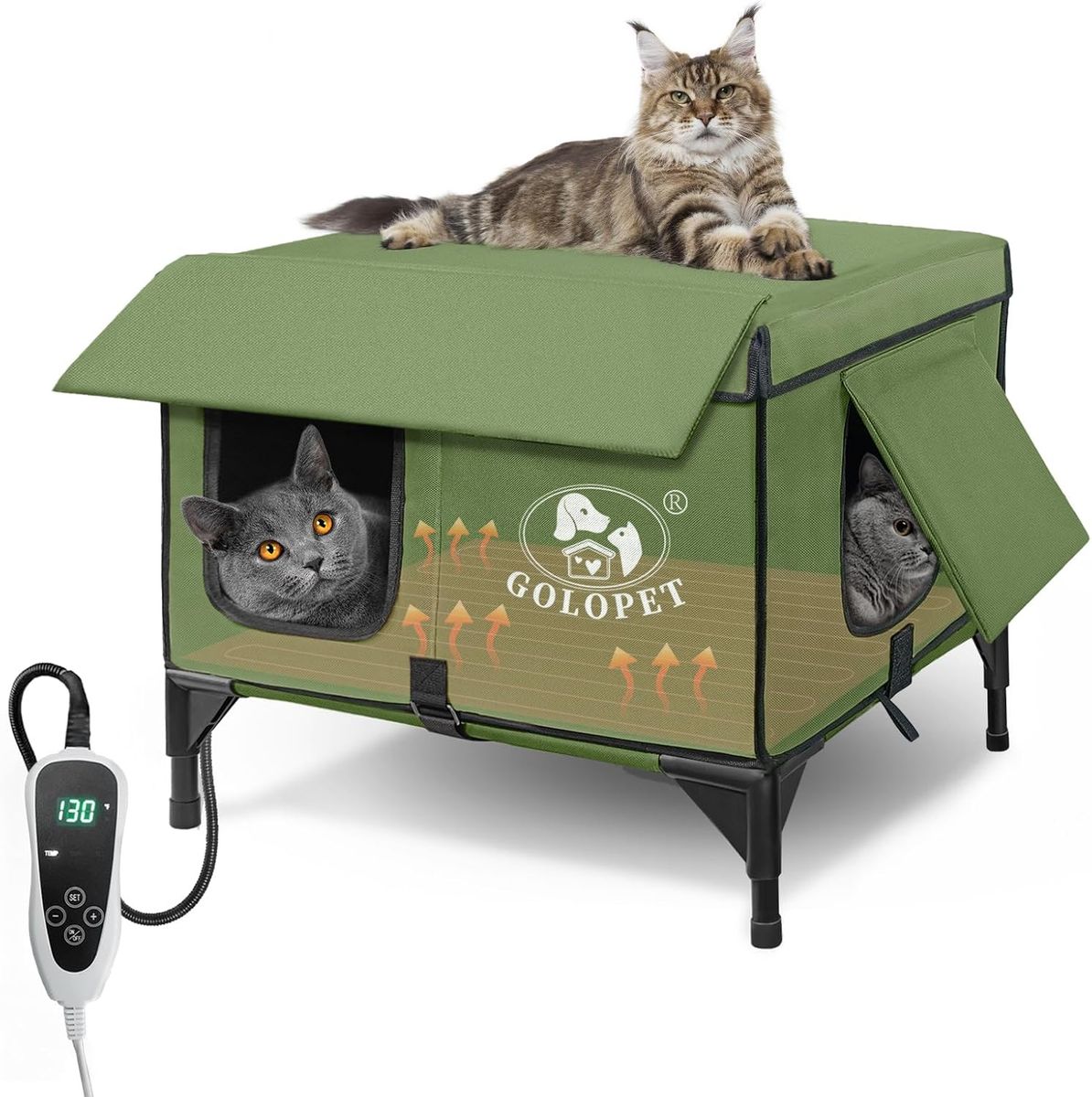 GOLOPET Heated Cat Shelter