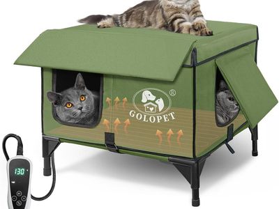 GOLOPET Heated Cat Shelter