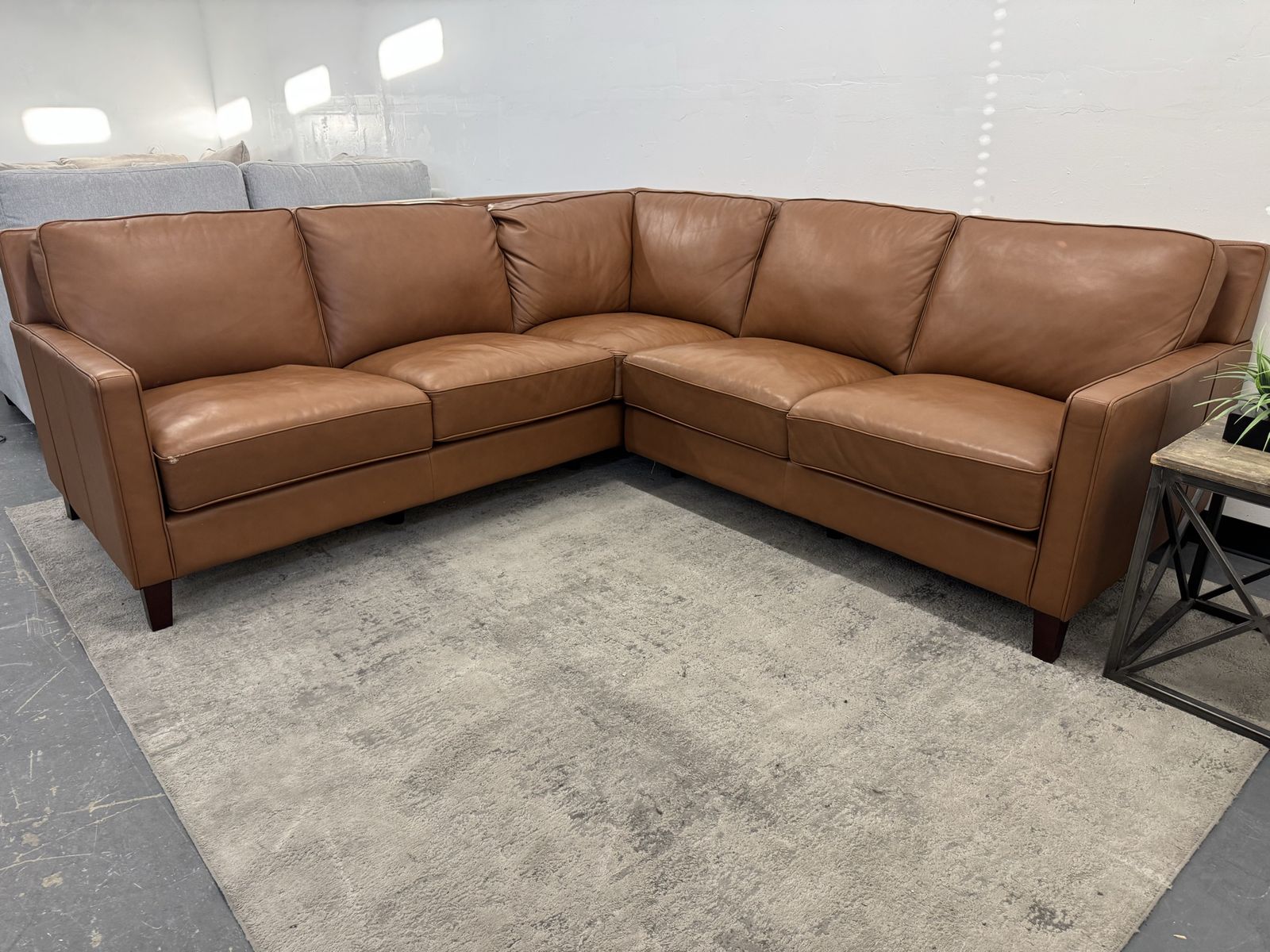 COSTCO WEST PARK LEATHER SECTIONAL SOFA COUCH