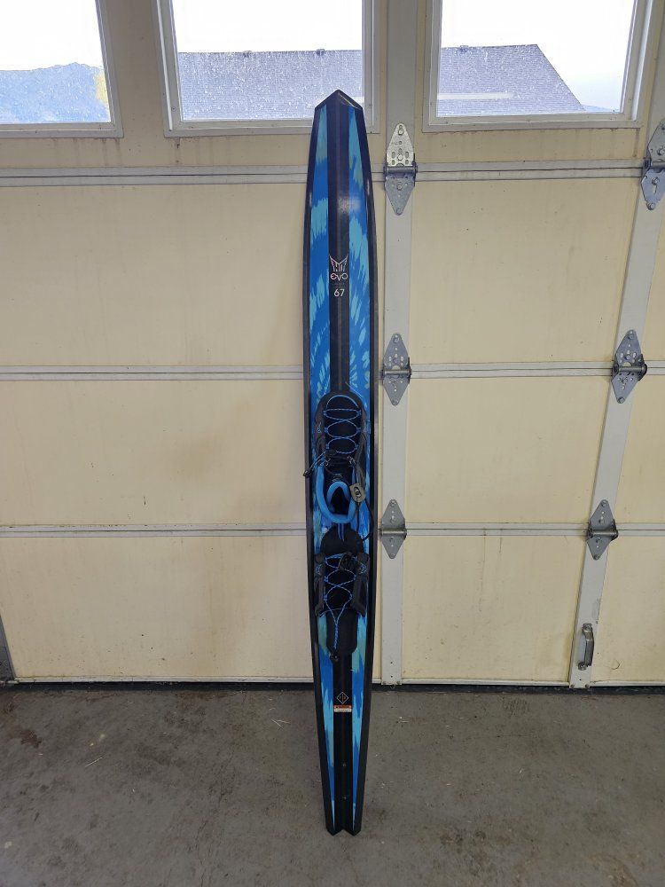 HO Freeride EVO 67 Slalom Waterski With Free-Max Binding Rear Toe Plate Men's 7-11