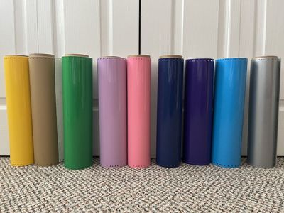 25 rolls of vinyl