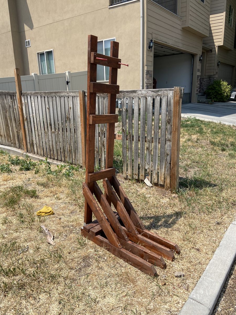 Wood bike rack - free