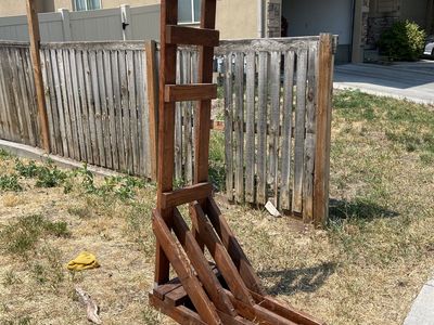 Wood bike rack - free