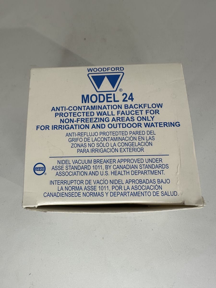 Woodford Model 24 hose bib, wall house faucet