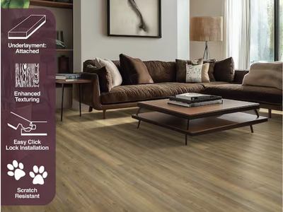 Saddle Ridge Pine Waterproof Click Lock Luxury Vinyl Plank Flooring