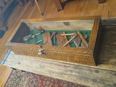 Antique Quartersawn Oak Display Case