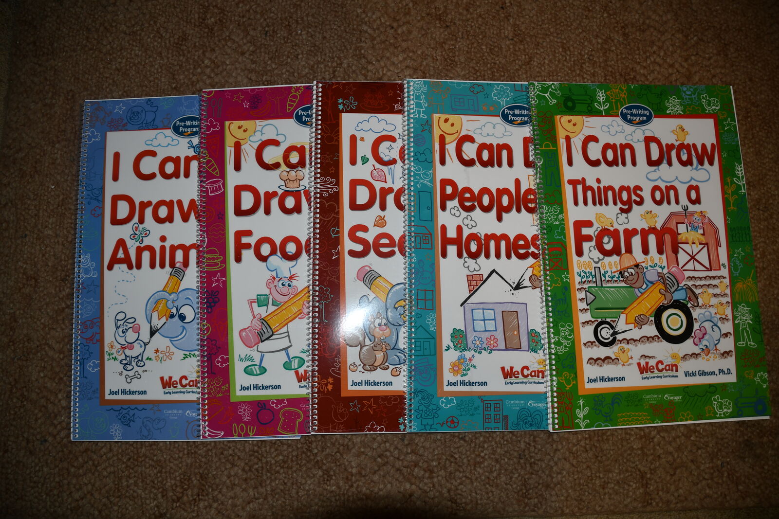 5 CLASSROOM DRAWING BOOKS ~ ENGLISH & SPANISH ~ 11" x 17" ~ SUCCESS FOR ALL STUDENTS ~ PRE WRITING PROGRAM ~ TEACHERS