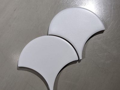 $2.50/sf New White Scale Ceramic Wall Tile Matte and Glossy