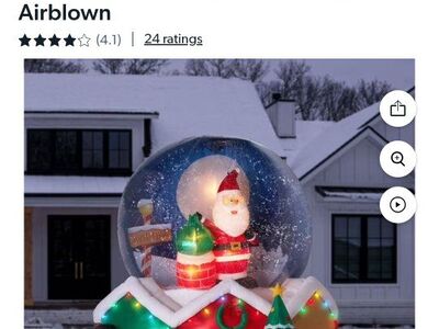 9' Pre lit snowglobe