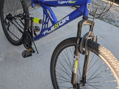 Kent Flexor 21-Speed Mountain Bike 26 Inch Blue Full Suspension